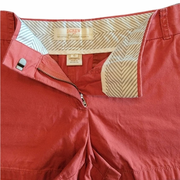 Women's J.Crew Crew Chino shorts cotton size 6 - Picture 5 of 7